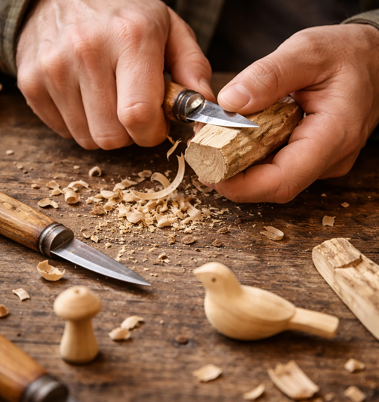 Whittling workshops Cornwall